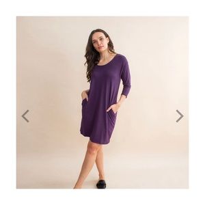 Encircled Everyday Dress Plum Purple XL